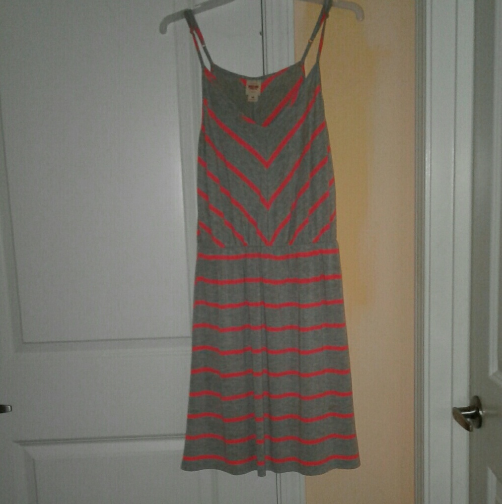 Chevron Spaghetti Strap Dress